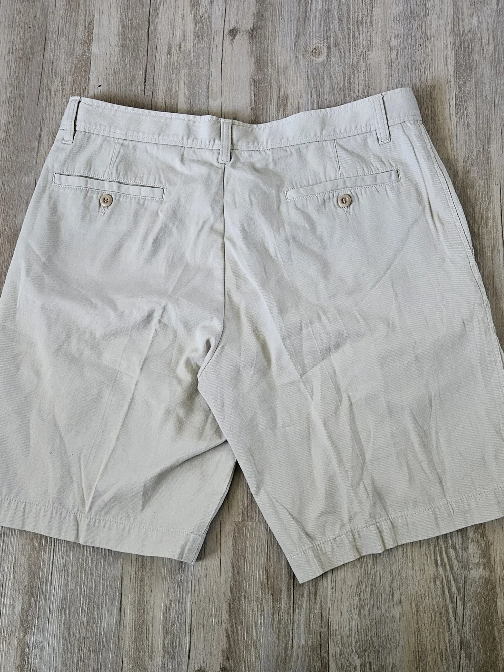Zegna Sport Light Beige Men's Flat Front Causal Cotton Chino Shorts Size 34